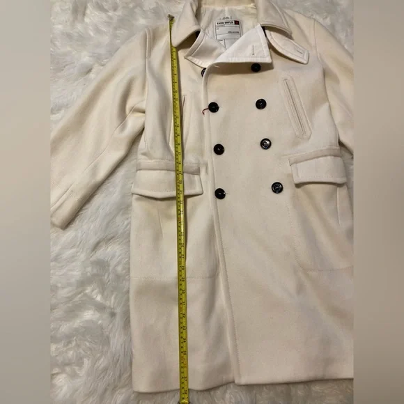 Zara Cream Trench Coat - Picture 7 of 13